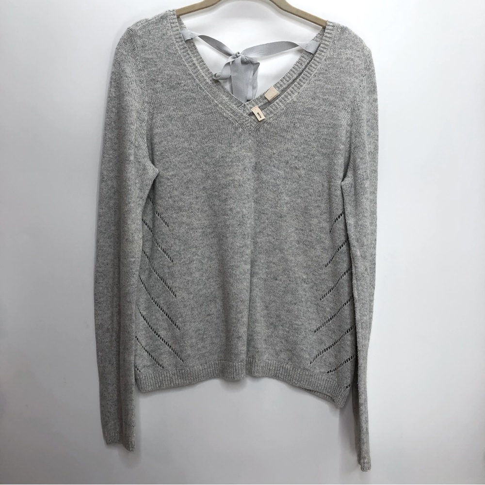 Moth gray long sleeve sweater